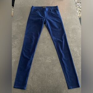 Designer velvet skinny pants